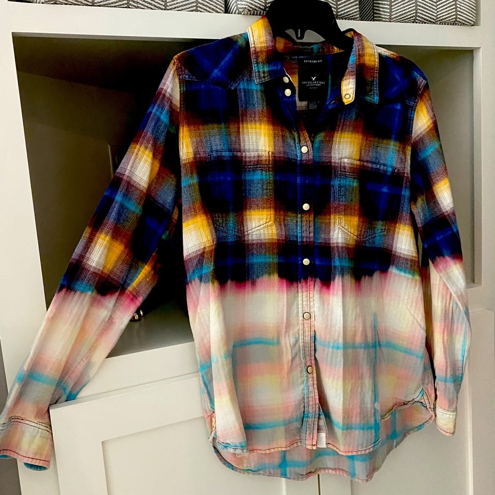 Ombré Flannel Shirt